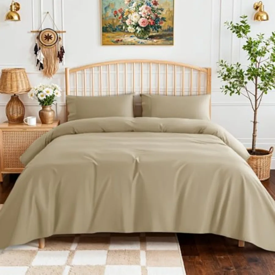 100% Egyptian Cotton Sheets - 800 Thread Count 5-Star Hotel Sateen Weave Bed Sheets Cooling Soft and Breathable Bed Sheets Set
100% Egyptian Cotton Sheets - 800 Thread Count 5-Star Hotel Sateen Weave Bed Sheets Cooling Soft and Breathable Bed Sheets Set