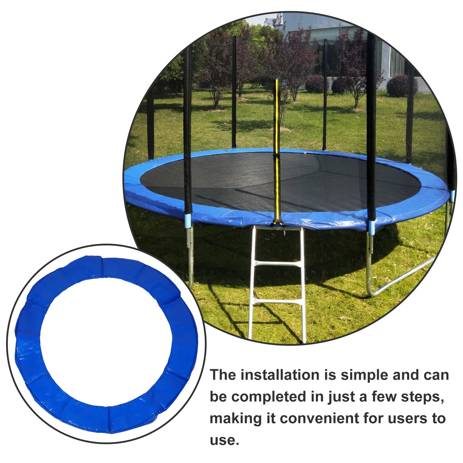 1pc Trampoline Protective Pad Waterproof Replacement Spring Cover Edge Sides Outdoor Fitness Shaping Trampoline
1pc Trampoline Protective Pad Waterproof Replacement Spring Cover Edge Sides Outdoor Fitness Shaping Trampoline
