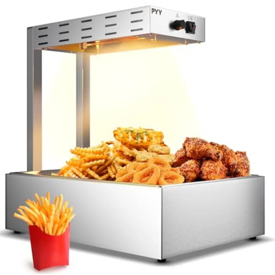 French Fry Warmer - 12.5L Large Food Heat Lamp for Chips, Commercial Heat Light, Countertop Food Warmer, Standing Warming Dump
French Fry Warmer - 12.5L Large Food Heat Lamp for Chips, Commercial Heat Light, Countertop Food Warmer, Standing Warming Dump