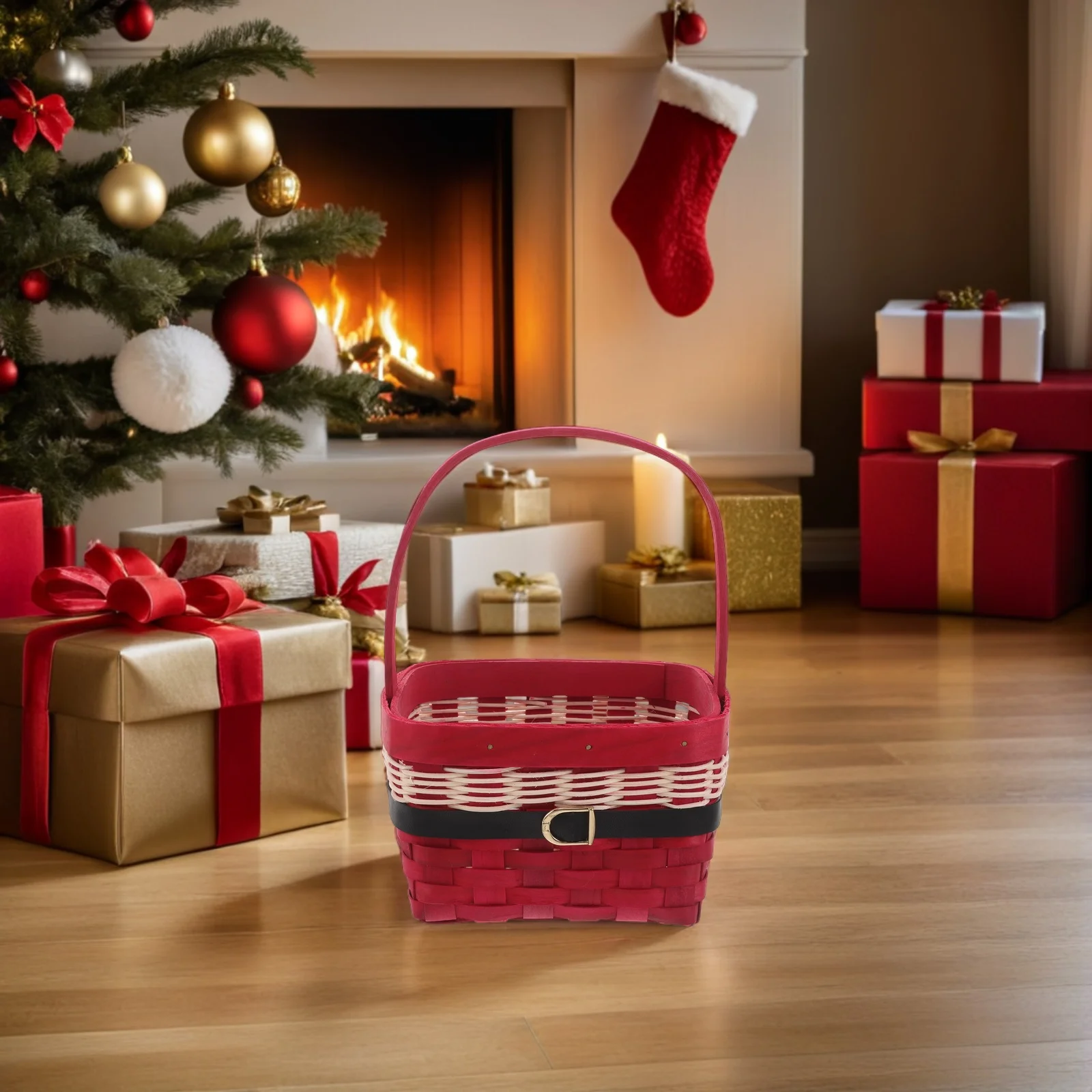 Hand-Woven Christmas Basket Square Decorative Fruit Organizer for Table Pantry Xmas Storage Baskets Braided Flower Basket
Hand-Woven Christmas Basket Square Decorative Fruit Organizer for Table Pantry Xmas Storage Baskets Braided Flower Basket