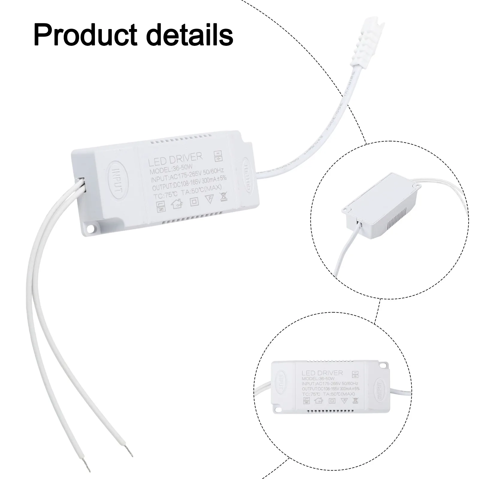 Electronic Transformer LED Driver Panel Light Ceiling Light AC180-265V50 Constant Current External Power Supply
Electronic Transformer LED Driver Panel Light Ceiling Light AC180-265V50 Constant Current External Power Supply