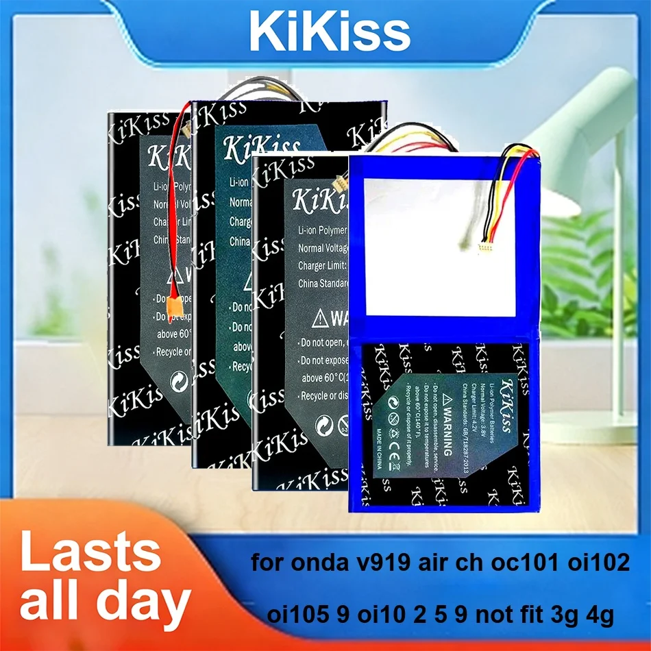 Tablet Battery Stable 12300-12500mAh For Onda V919 Air CH OC101 OI102 OI105 9 OI10 2 5 9 Not Fit 3G 4G
Tablet Battery Stable 12300-12500mAh For Onda V919 Air CH OC101 OI102 OI105 9 OI10 2 5 9 Not Fit 3G 4G