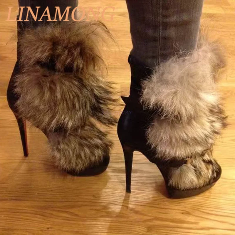 Thick Bottom Belt Buckle Soft Fur Short Boots Pointed Buckle Casual Fur Leather Boots Warmth Sexy Slim High-Heeled Ankle Boots
Thick Bottom Belt Buckle Soft Fur Short Boots Pointed Buckle Casual Fur Leather Boots Warmth Sexy Slim High-Heeled Ankle Boots