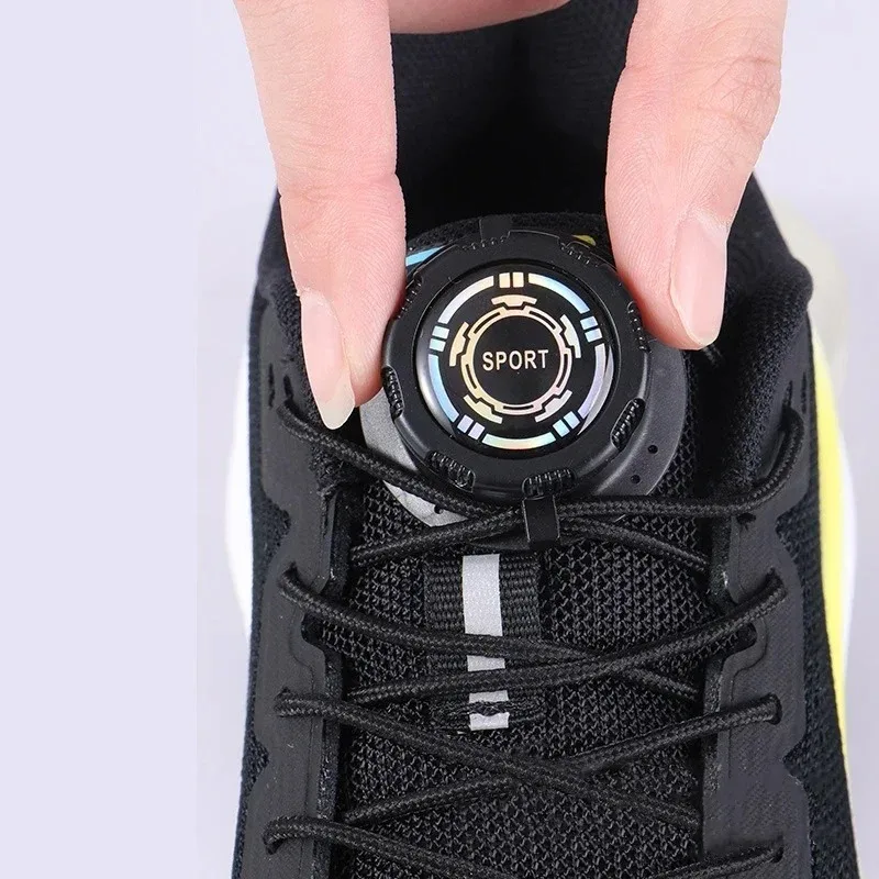 Easy Installation Automatic Shoelaces Without Ties Black White Swivel Buckle Laces Thick Rope Sneakers Shoelace Shoe Accessories
Easy Installation Automatic Shoelaces Without Ties Black White Swivel Buckle Laces Thick Rope Sneakers Shoelace Shoe Accessories