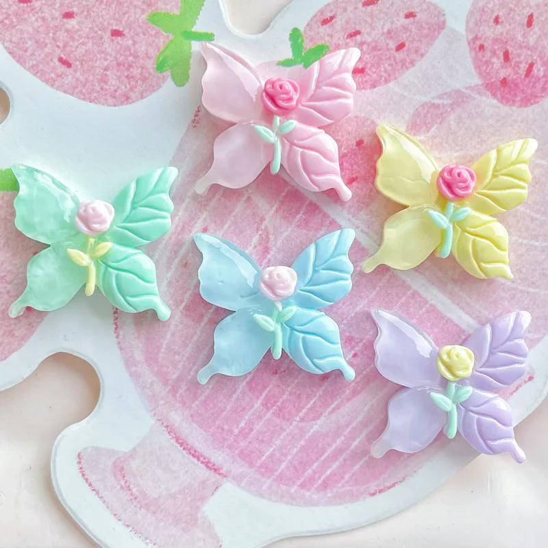 10Pcs Kawaii Cartoon Rose Butterfly Resin DIY Shoes Hat Icebox Barrette Mobile Phone Case Scrapbook Cream Glue Flat Back Resin
10Pcs Kawaii Cartoon Rose Butterfly Resin DIY Shoes Hat Icebox Barrette Mobile Phone Case Scrapbook Cream Glue Flat Back Resin
