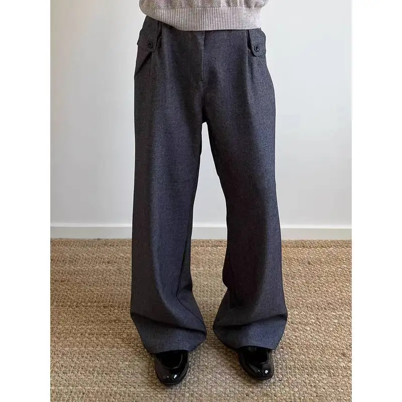 Grey Suit Pants Men Fashion Society Mens Dress Pants Korean Casual Loose Straight Pants Mens Office Formal Trousers M-3XL
Grey Suit Pants Men Fashion Society Mens Dress Pants Korean Casual Loose Straight Pants Mens Office Formal Trousers M-3XL