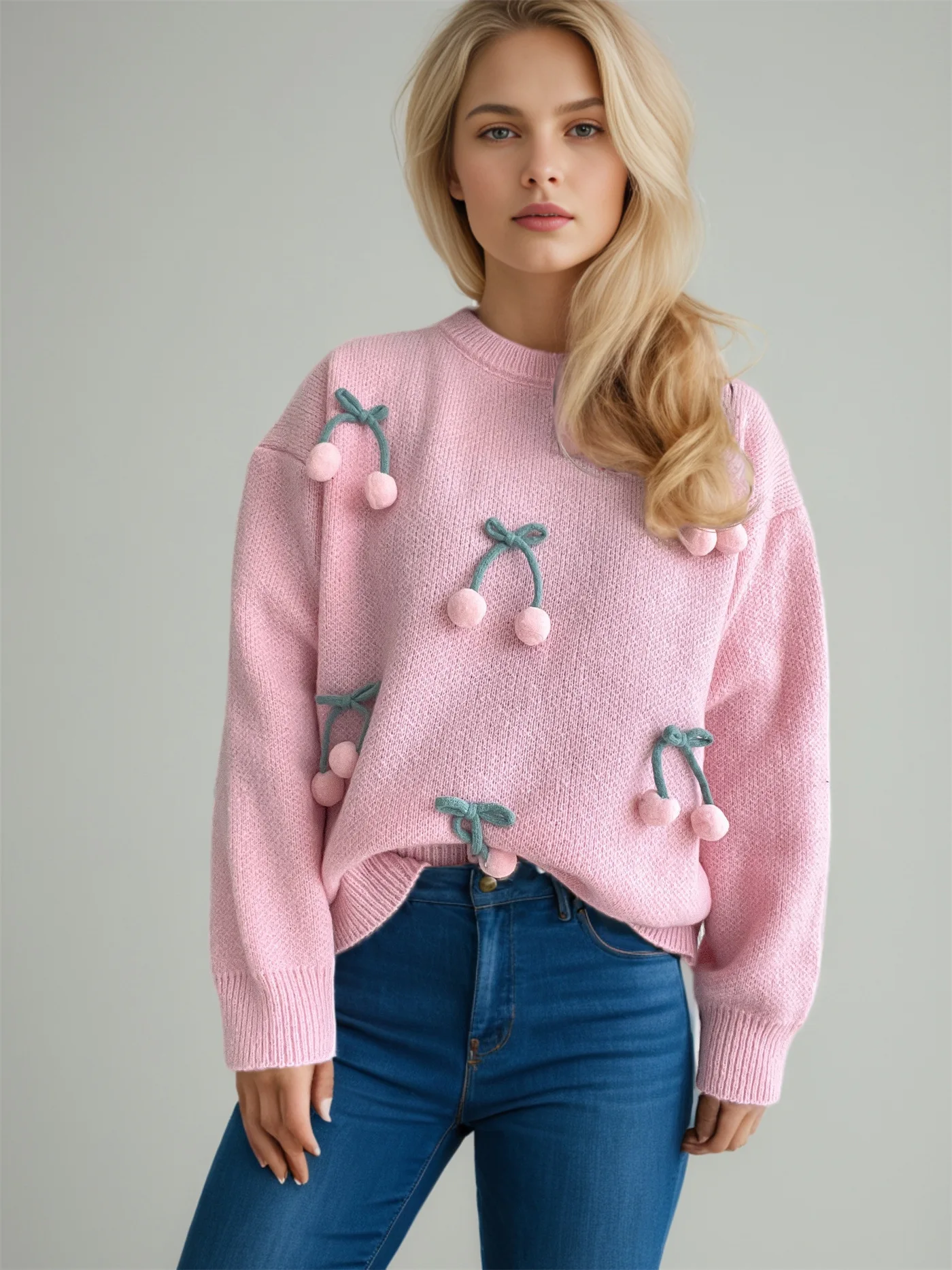 Sexy 3D Hot Christmas Red Cherry Sweater for Women in Autumn and Winter 2025 Large Super Beautiful Top Long Sleeve Trendy
Sexy 3D Hot Christmas Red Cherry Sweater for Women in Autumn and Winter 2025 Large Super Beautiful Top Long Sleeve Trendy