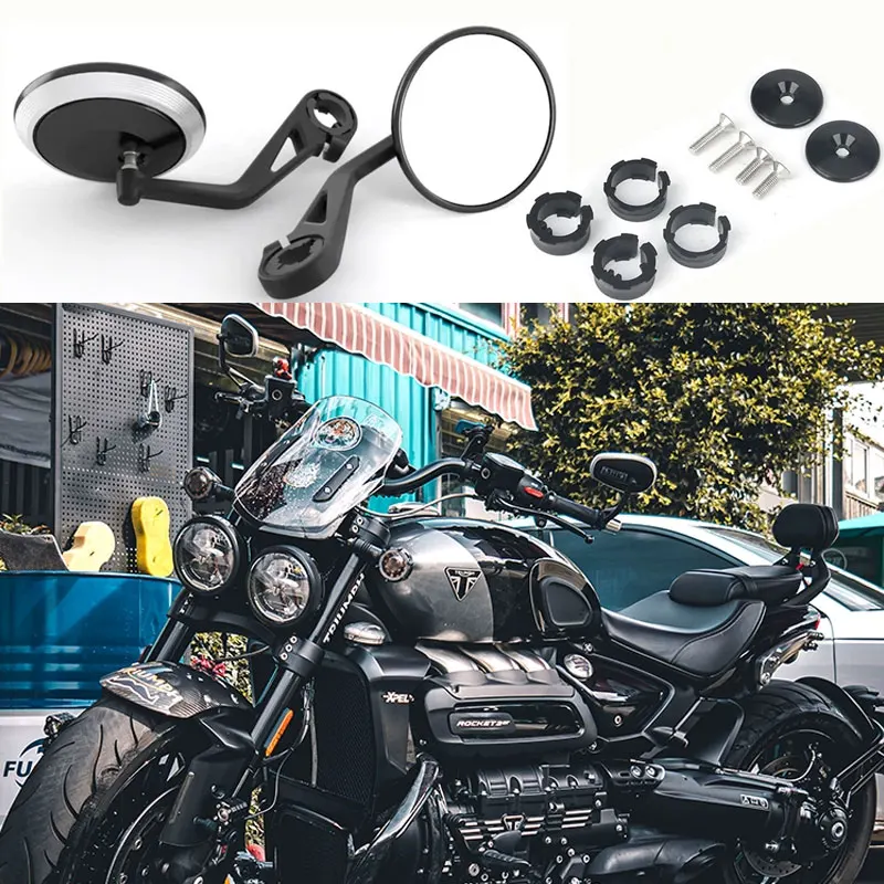 Handlebar Vintage Rear View Mirror For Triumph Rocket 3 Rearview Motorbike Mirror Aluminum End SideHandlebar Rear View Mirrors
Handlebar Vintage Rear View Mirror For Triumph Rocket 3 Rearview Motorbike Mirror Aluminum End SideHandlebar Rear View Mirrors