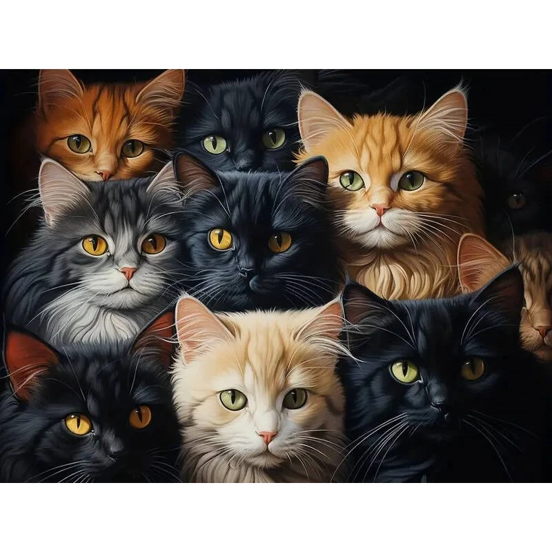 Jigsaw Puzzle 500 1000 1200 2000pcs Lovely Cat Face Close Up For Pet Lovers Stress Relief Puzzle Fun Present
Jigsaw Puzzle 500 1000 1200 2000pcs Lovely Cat Face Close Up For Pet Lovers Stress Relief Puzzle Fun Present