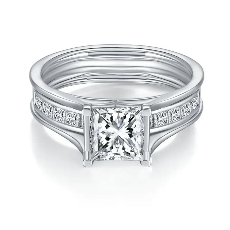 Apaison 18K White Gold Full Moissanite Rings Set For Women's 925 Sterling Silver Wedding Prom Party Jewelry
Apaison 18K White Gold Full Moissanite Rings Set For Women's 925 Sterling Silver Wedding Prom Party Jewelry