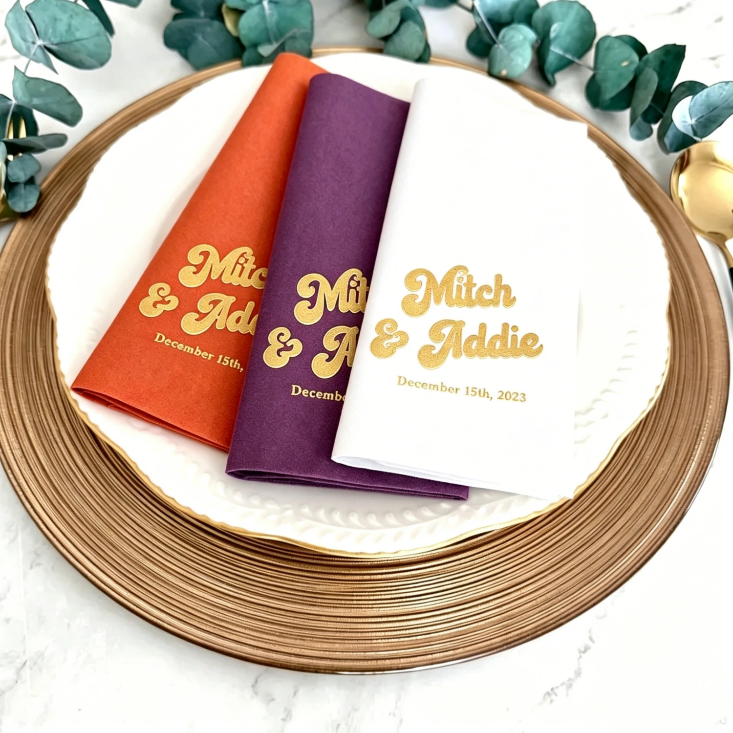 Wedding Dinner Personalized Paper Napkins 100Pcs Custom Pattern Print Beverage Napkin Wedding Event Party Favors
Wedding Dinner Personalized Paper Napkins 100Pcs Custom Pattern Print Beverage Napkin Wedding Event Party Favors