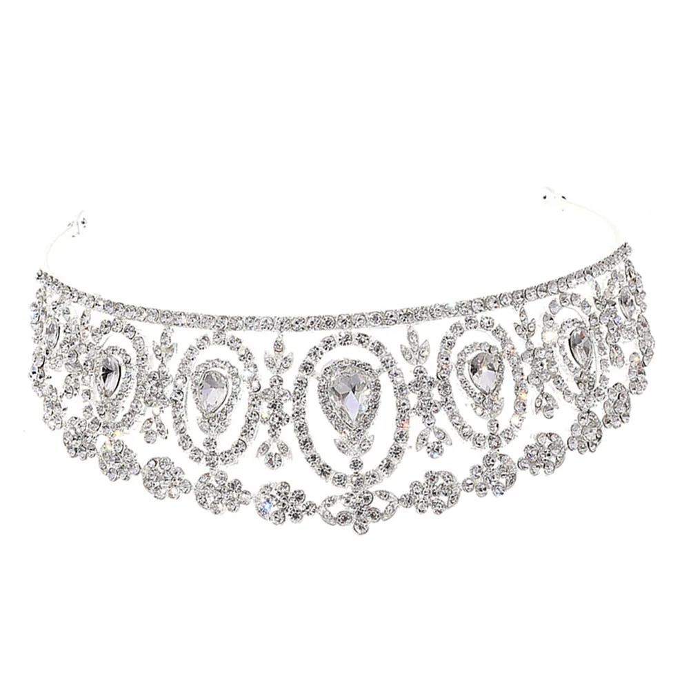 1pc Chic Crystal Tiara Hair Hoop Crown Bridal Bridesmaid Accessories Rhinestone Elegant Baroque Design Women Girls Headband
1pc Chic Crystal Tiara Hair Hoop Crown Bridal Bridesmaid Accessories Rhinestone Elegant Baroque Design Women Girls Headband