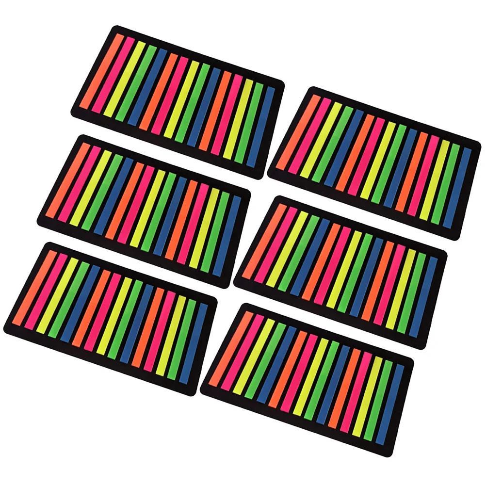 6 Sets Index Stickers Fluorescent Transparent for Books Marking Key Points SentenceMarkers ReadingStrips OfficeSchool Supplies
6 Sets Index Stickers Fluorescent Transparent for Books Marking Key Points SentenceMarkers ReadingStrips OfficeSchool Supplies