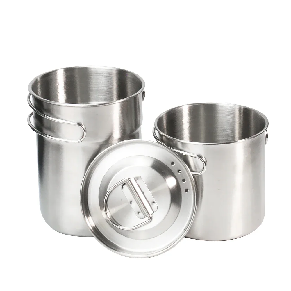 Stainless Steel Portable Multi Functional Water Cup Pot Bowl with Foldable Handle Outdoor Hiking Camping Picnic Cooking Cookware
Stainless Steel Portable Multi Functional Water Cup Pot Bowl with Foldable Handle Outdoor Hiking Camping Picnic Cooking Cookware