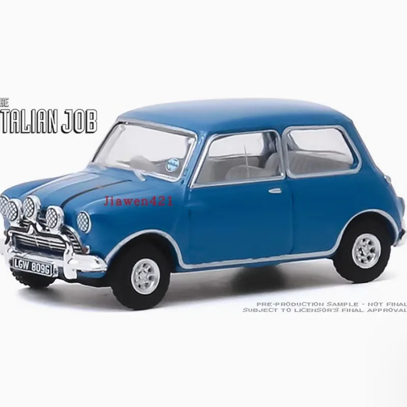 Литой под давлением Greenlight, масштаб 1:64, 1967, Austin's Mini Cooper, синий сплав, имитация модели автомобиля, статическая коллекция, украшенный праздничный подарок 
Литой под давлением Greenlight, масштаб 1:64, 1967, Austin's Mini Cooper, синий сплав, имитация модели автомобиля, статическая коллекция, украшенный праздничный подарок