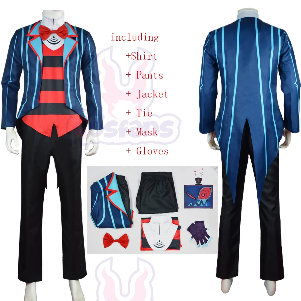 Yiyi Mr. Anime Hazbin Costume Suit Toy Scary Demon Clothes Vox Uniform Cosplay Set Adult Men Disguise Hallow Red Suit Role Playi
Yiyi Mr. Anime Hazbin Costume Suit Toy Scary Demon Clothes Vox Uniform Cosplay Set Adult Men Disguise Hallow Red Suit Role Playi