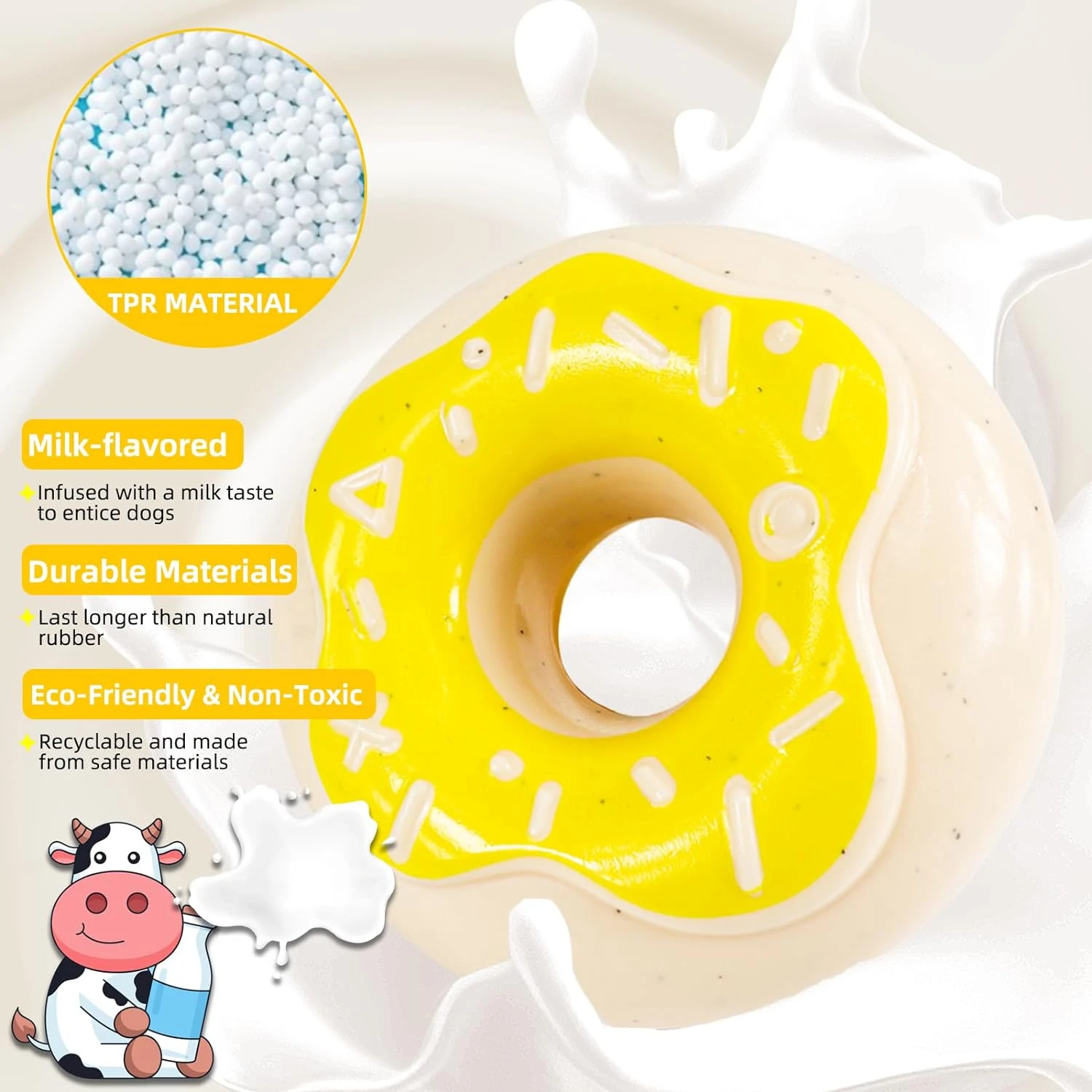 Invest in durable, long-lasting, and high-quality Luffy's milk-flavored dog toy for aggressive chewers. This engaging and tough
Invest in durable, long-lasting, and high-quality Luffy's milk-flavored dog toy for aggressive chewers. This engaging and tough