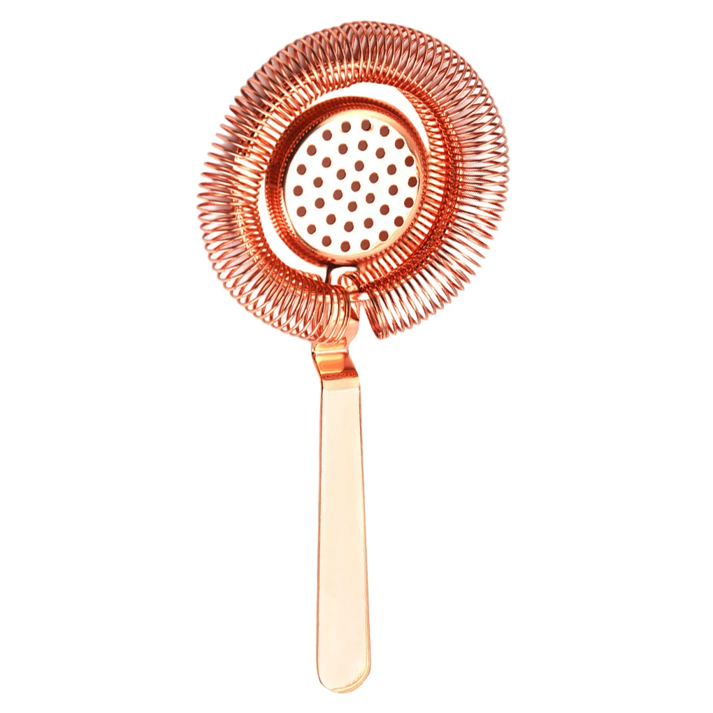 Stainless Steel Bar Strainer Herb Wine Filter Indoor Coffee Shop Professional Bartender Tools Accessories Golden
Stainless Steel Bar Strainer Herb Wine Filter Indoor Coffee Shop Professional Bartender Tools Accessories Golden