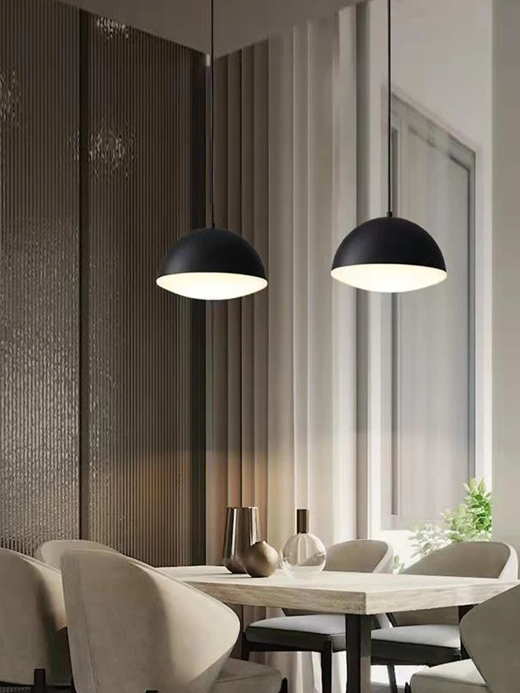 Postmodern Hemispherical Black White Pendant Lights Home Hanging Lamp LED Suspension Lighting Ceiling Dining Room Deco Lustres
Postmodern Hemispherical Black White Pendant Lights Home Hanging Lamp LED Suspension Lighting Ceiling Dining Room Deco Lustres