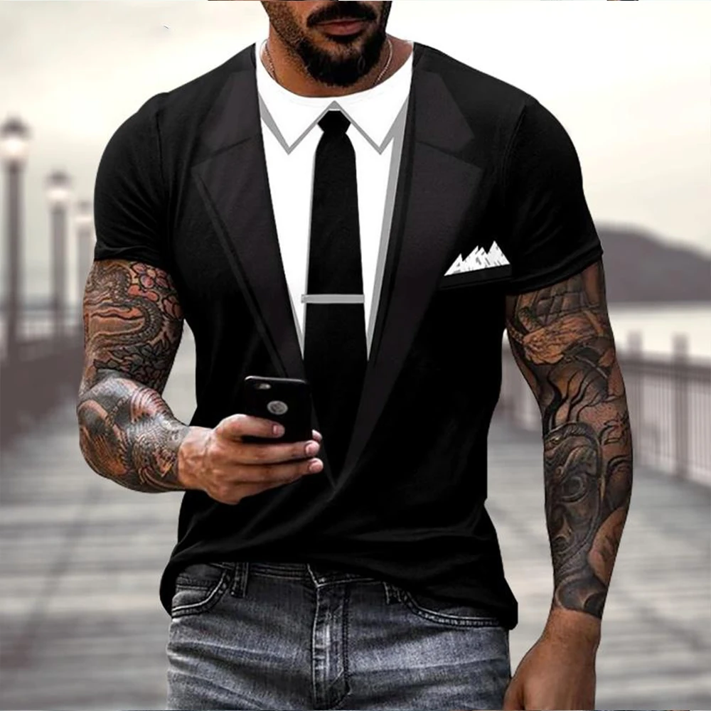 fun fake suit 3D Print sport Quickdry Breatha Men T-Shirt Outdoor Street Casual Fashion Role-Playing Y2K parent-child clothing
fun fake suit 3D Print sport Quickdry Breatha Men T-Shirt Outdoor Street Casual Fashion Role-Playing Y2K parent-child clothing