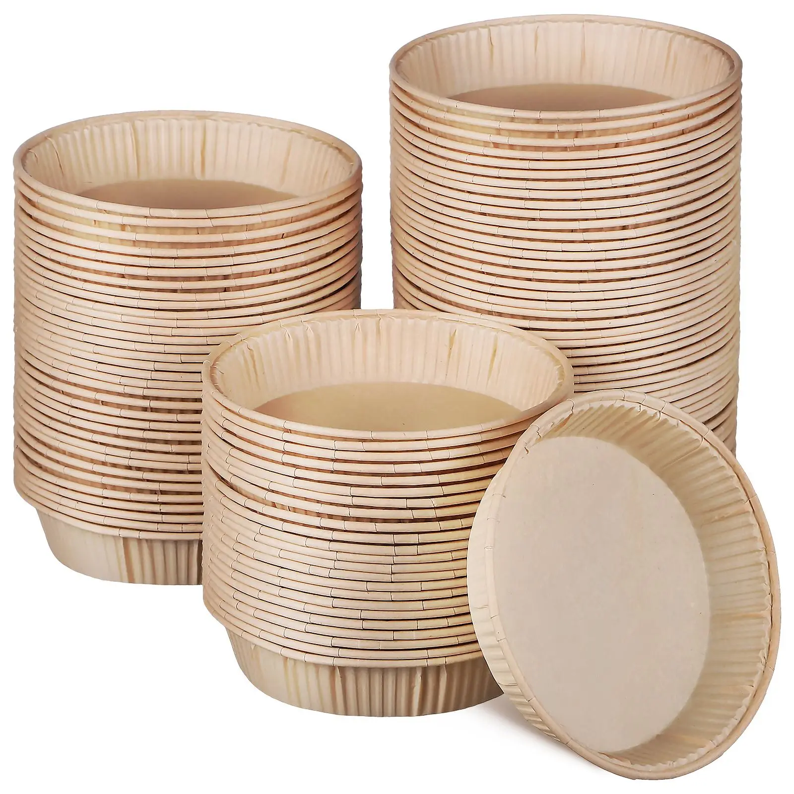 100 Pcs Baking Cake Paper Mold Mini Tart Pans For Baking Round Bottom Pie Pans Oven Microwave Safe Baking Cups Tray Containers
100 Pcs Baking Cake Paper Mold Mini Tart Pans For Baking Round Bottom Pie Pans Oven Microwave Safe Baking Cups Tray Containers