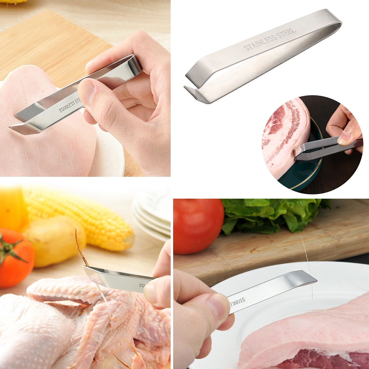 2024 New Bone Peeling Tool Clip Fishbone Tweezers Stainless Steel Fish Puller Remover Tongs Fish Clamp Gadgets Tools
2024 New Bone Peeling Tool Clip Fishbone Tweezers Stainless Steel Fish Puller Remover Tongs Fish Clamp Gadgets Tools