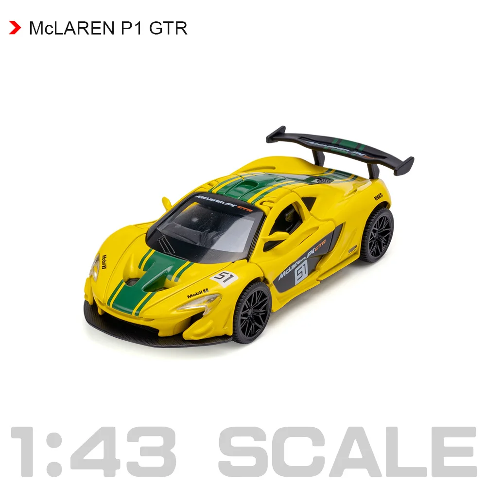 1:43 P1 GTR Sports Car Alloy Diecast Car Model Hobby Limited Collect Ornaments Children's Holiday Gift Toy
1:43 P1 GTR Sports Car Alloy Diecast Car Model Hobby Limited Collect Ornaments Children's Holiday Gift Toy