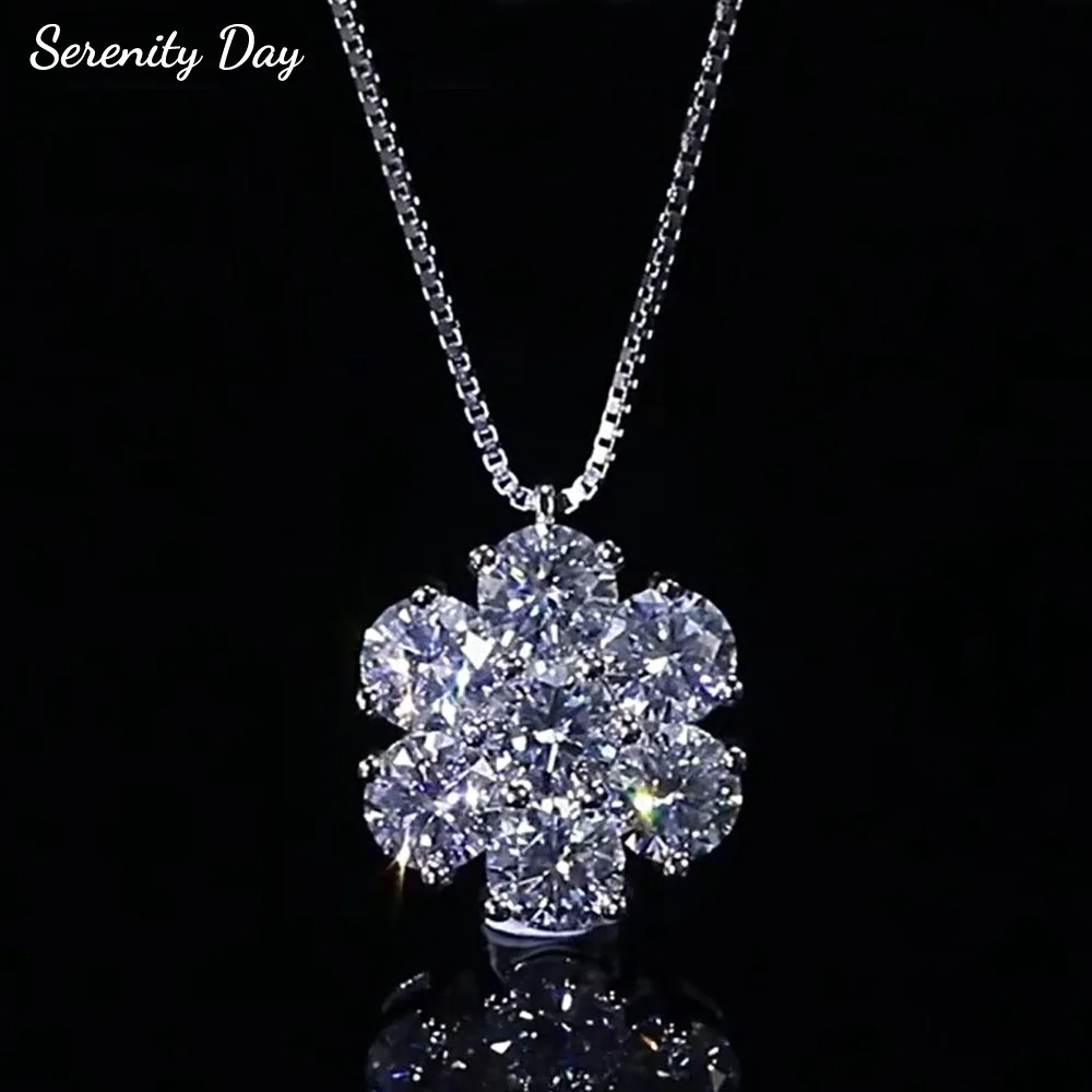 Serenity 3mm 4mm D Color Moissanite Necklace for Women 100% S925 Sterling Silver Plated 18K Sunflower Pendant Neck Chain Jewelry
Serenity 3mm 4mm D Color Moissanite Necklace for Women 100% S925 Sterling Silver Plated 18K Sunflower Pendant Neck Chain Jewelry