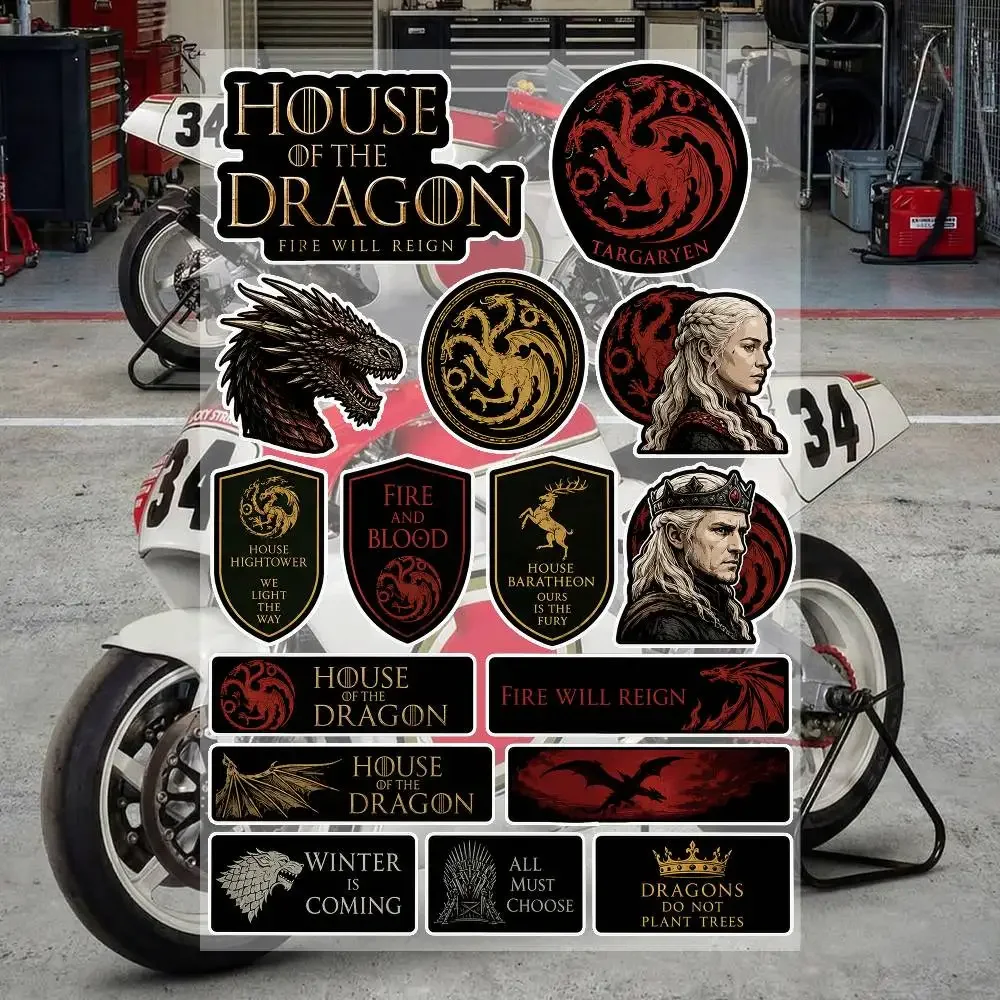 H-House Of The Dragon Aesthetic Graffiti Stickers Waterproof PVC Decals For Motorcycle Skateboard Car Helmet Notebook Decoration
H-House Of The Dragon Aesthetic Graffiti Stickers Waterproof PVC Decals For Motorcycle Skateboard Car Helmet Notebook Decoration