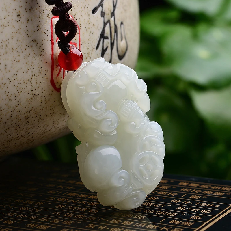 Hotan with Money, White Ornament, Jade Ruyi Pixiu Pendant Men and Women
Hotan with Money, White Ornament, Jade Ruyi Pixiu Pendant Men and Women