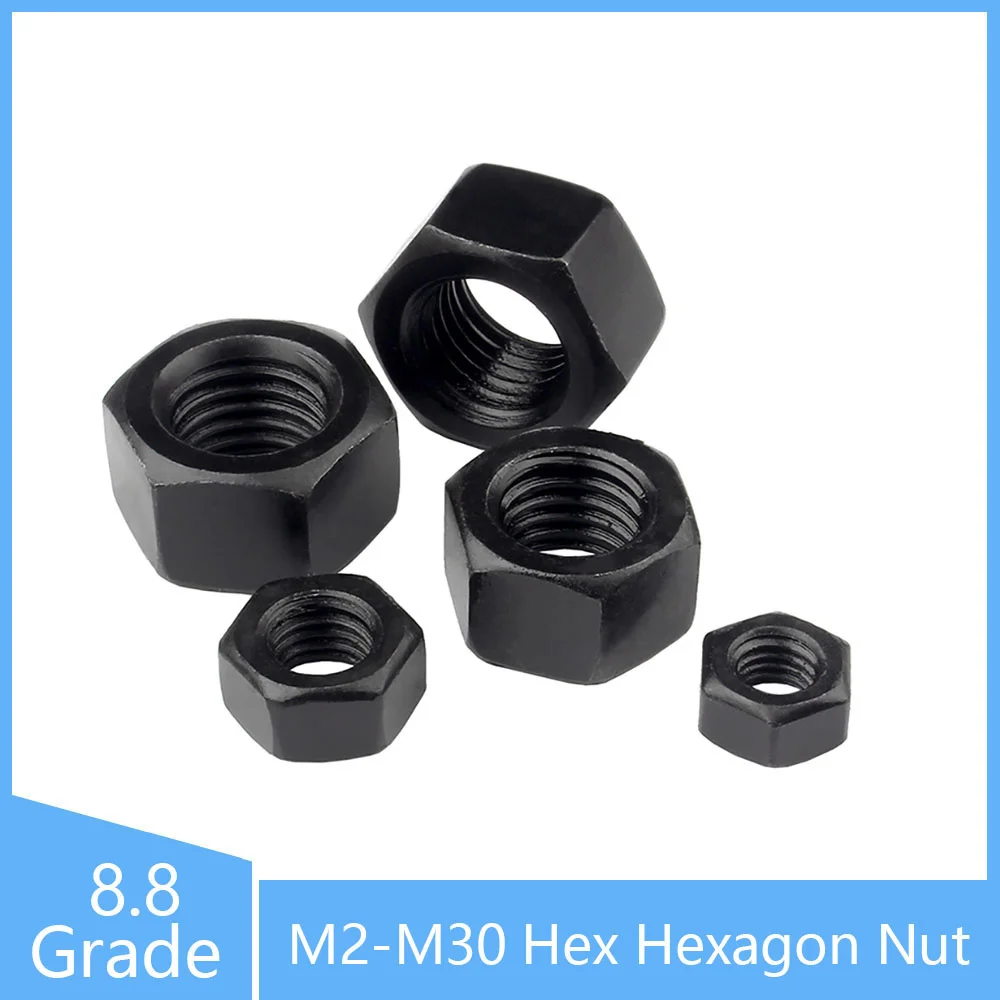 M2 M2.5 M3 M4 M5 M6 M8 M10 M12 M14 M16 M18 M20 M22 M24 M27 M30 Hexagon Nuts Carbon Steel 8.8 Grade Self Colour Black
M2 M2.5 M3 M4 M5 M6 M8 M10 M12 M14 M16 M18 M20 M22 M24 M27 M30 Hexagon Nuts Carbon Steel 8.8 Grade Self Colour Black