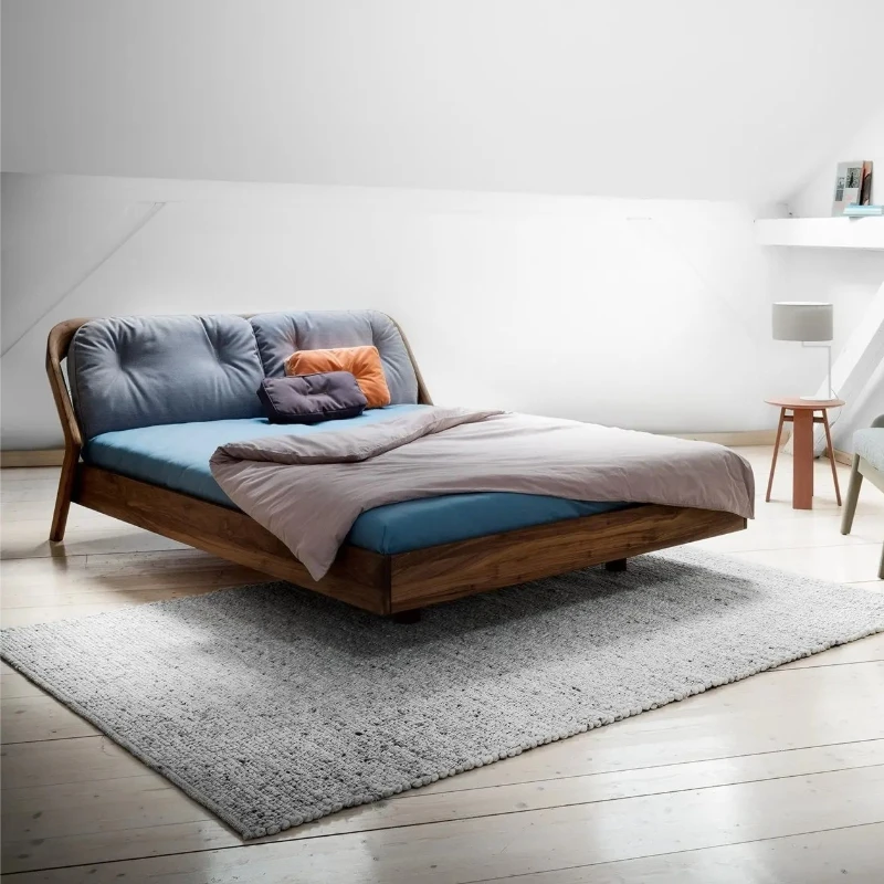 Black Walnut Simple Solid Wood Bed Modern Simple Soft Bag Bedroom Queen Bed Double Bed
Black Walnut Simple Solid Wood Bed Modern Simple Soft Bag Bedroom Queen Bed Double Bed