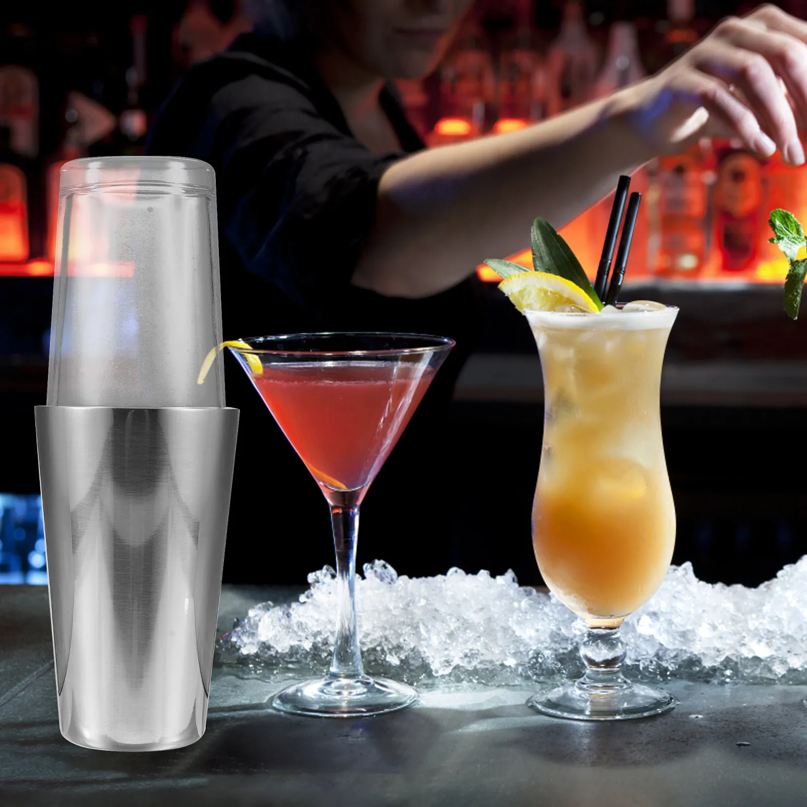 1Set Cocktail Shaker Drink Mixing Cup Stainless Steel Bar Shaker Lightweight Portable for Home Use Milk Tea Shops Restaurants
1Set Cocktail Shaker Drink Mixing Cup Stainless Steel Bar Shaker Lightweight Portable for Home Use Milk Tea Shops Restaurants