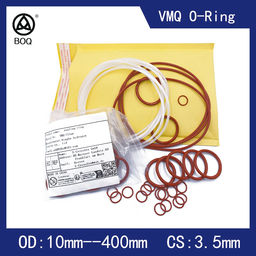 CS 3.5 Mm White Red Silicone O-Ring Thickness Ring Washer Gaskets Waterproof and Heat-Resistant High Quality VMQ Food Grade
CS 3.5 Mm White Red Silicone O-Ring Thickness Ring Washer Gaskets Waterproof and Heat-Resistant High Quality VMQ Food Grade