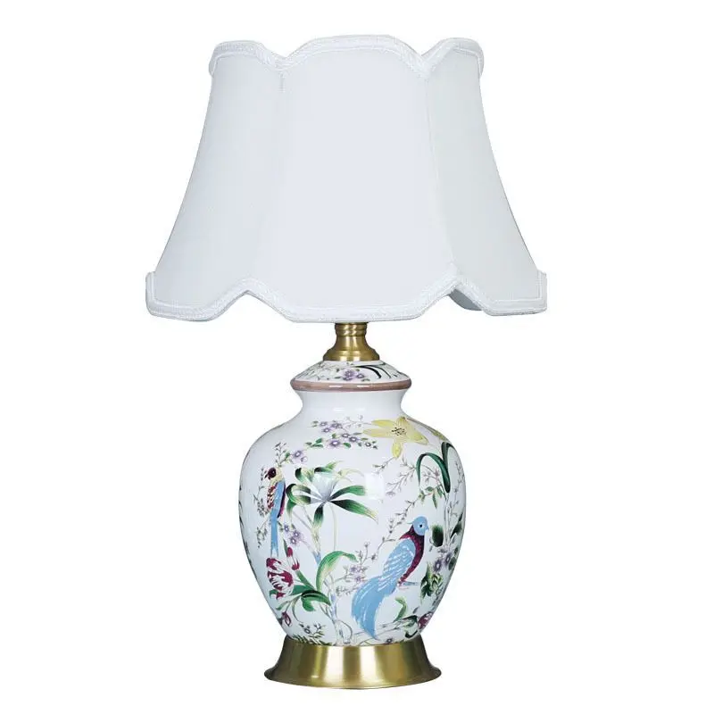 New Chinese flower and bird high-value desk lamp, new American retro decoration bedroom in the living room and study
New Chinese flower and bird high-value desk lamp, new American retro decoration bedroom in the living room and study