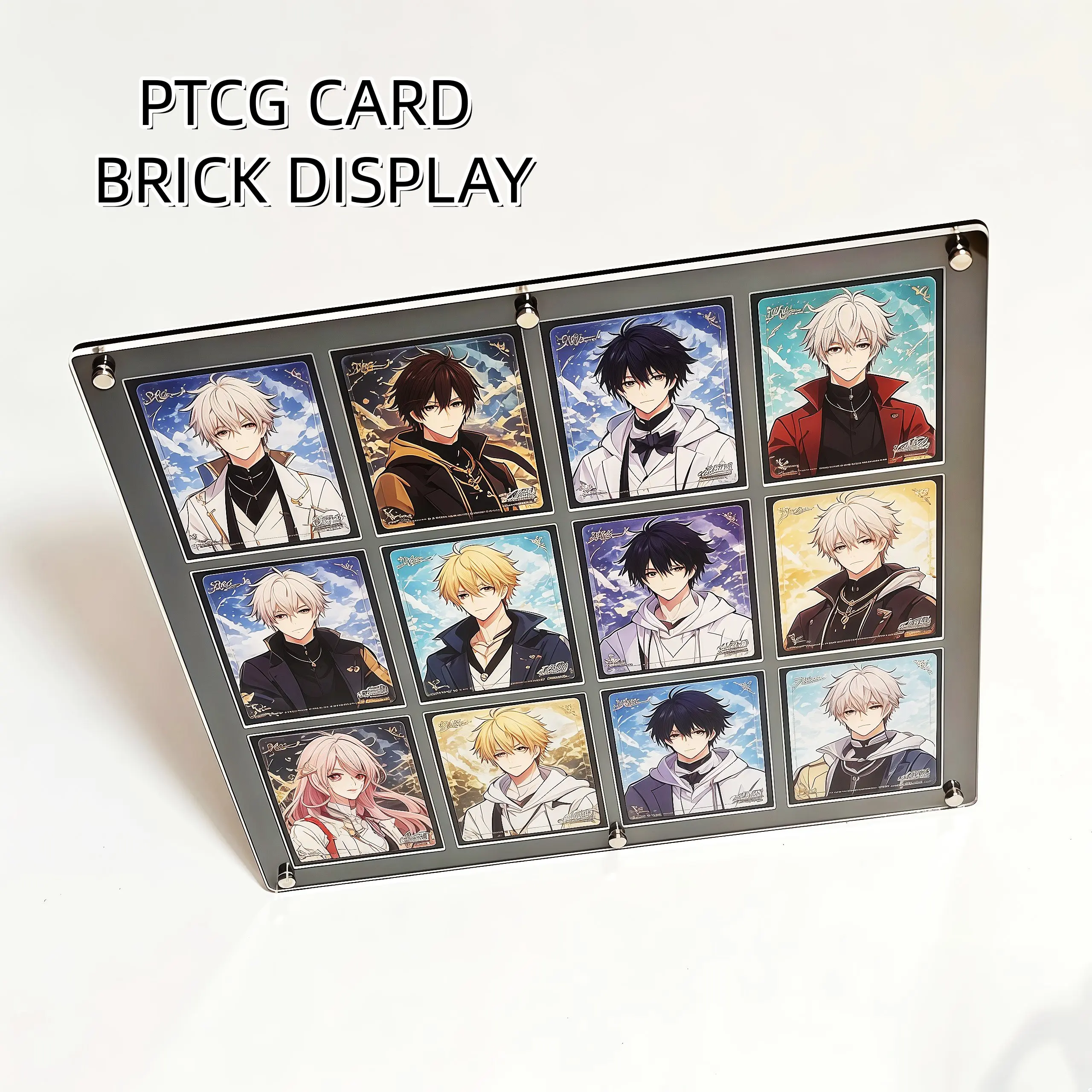 35PT Thickened 12-slot Black Acrylic Card Case Pokemon Card Display Brick
35PT Thickened 12-slot Black Acrylic Card Case Pokemon Card Display Brick