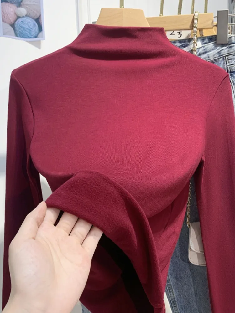 Женская подкладка Fce с высоким воротником, облегающая теплая внутренняя одежда, корейская смесь хлопка и полиэстера для поездок на работу
Женская подкладка Fce с высоким воротником, облегающая теплая внутренняя одежда, корейская смесь хлопка и полиэстера для поездок на работу