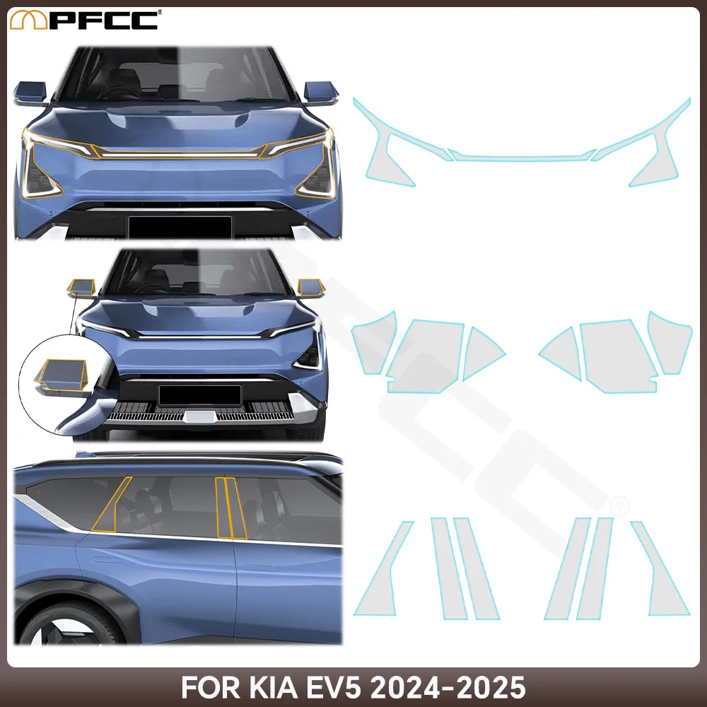 Headlight Rearview B C Pillars Protection Film For Kia EV5 2024 2025 Car Sticker Anti-scratch Protective PPF Accessories 8.5mil
Headlight Rearview B C Pillars Protection Film For Kia EV5 2024 2025 Car Sticker Anti-scratch Protective PPF Accessories 8.5mil