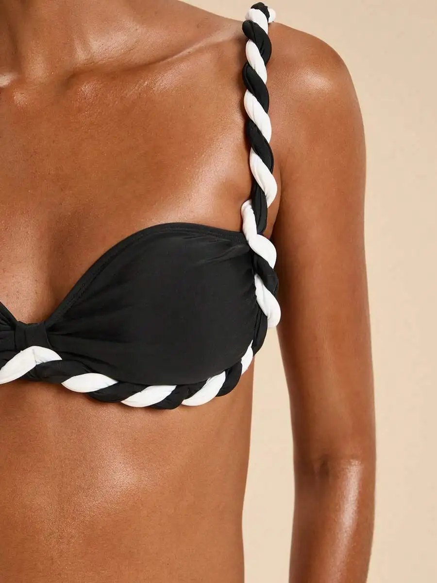 Women Braided Strap Bikini Top Summer Beach Swimsuit
Women Braided Strap Bikini Top Summer Beach Swimsuit