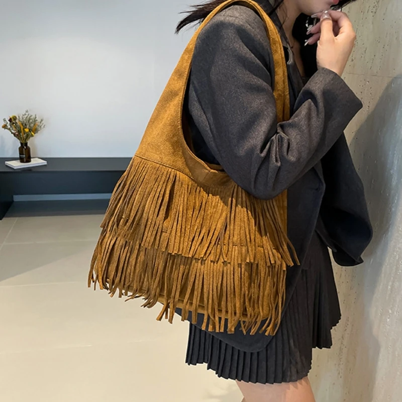 Trendy Underarm Bag Soft Handbag Tassels Shoulder Bag With Spacious Interior Underarm Bags For Students And
Trendy Underarm Bag Soft Handbag Tassels Shoulder Bag With Spacious Interior Underarm Bags For Students And