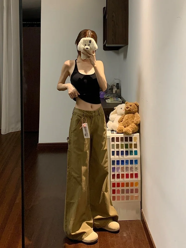 Джинсы американского кроя с удлиненными штанинами цвета хаки для высоких женщин, свободные прямые брюки, повседневные, с высокой талией, из денима
Джинсы американского кроя с удлиненными штанинами цвета хаки для высоких женщин, свободные прямые брюки, повседневные, с высокой талией, из денима