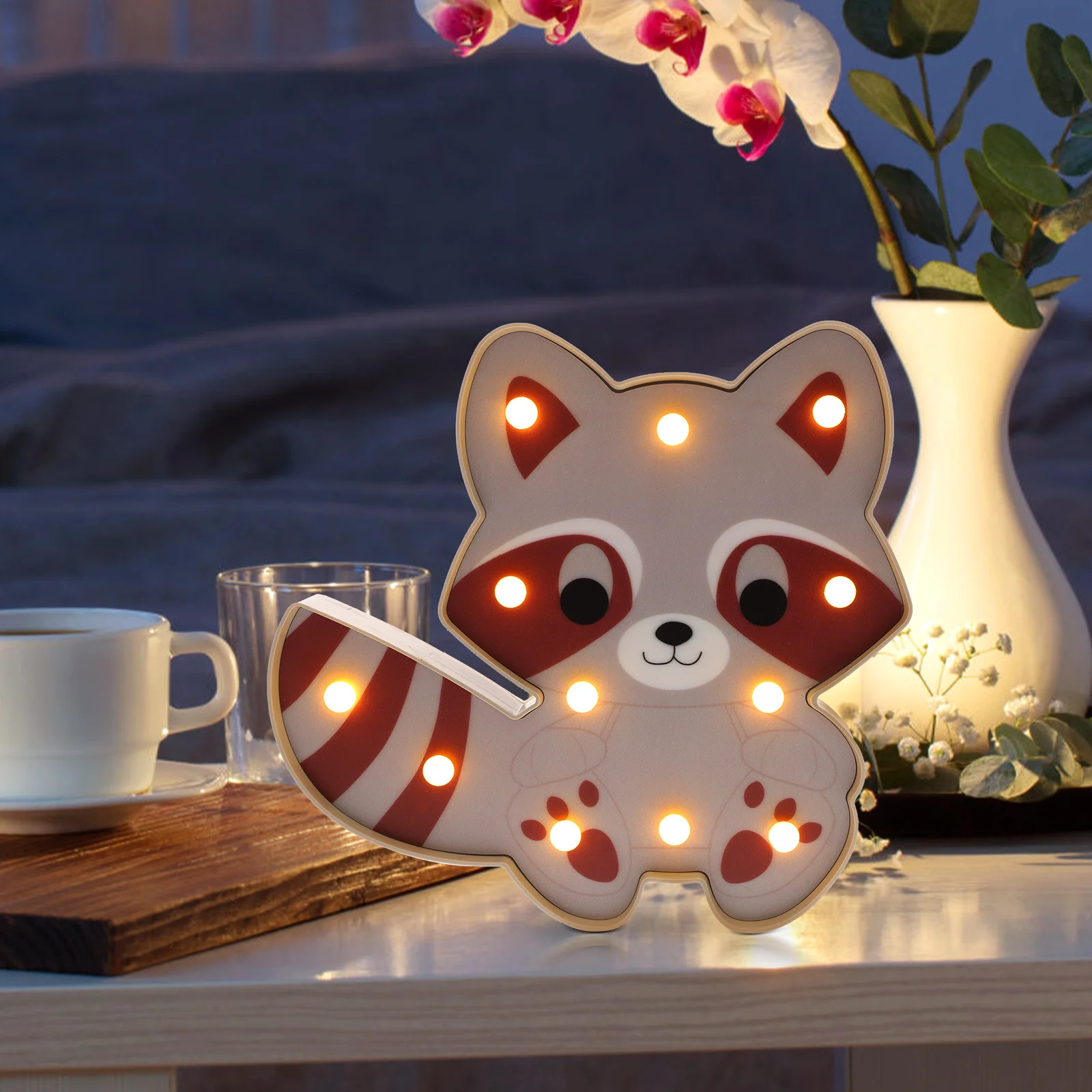 Raccoon Lamp Raccoon Light Home Decor Desk Night Light PVC Cartoon Animal Bedroom Table Lighting Warm Glow Compact
Raccoon Lamp Raccoon Light Home Decor Desk Night Light PVC Cartoon Animal Bedroom Table Lighting Warm Glow Compact