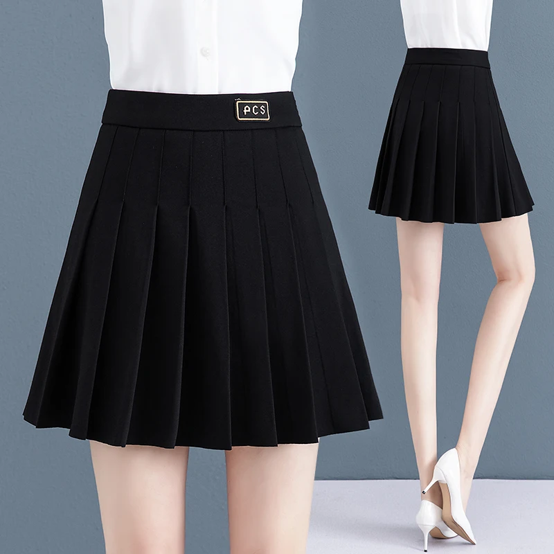 Elegant Black Pleated Skirt Women's Spring Autumn New Style Versatile High Waist Flared A-Line Short Skirt for plus Size
Elegant Black Pleated Skirt Women's Spring Autumn New Style Versatile High Waist Flared A-Line Short Skirt for plus Size
