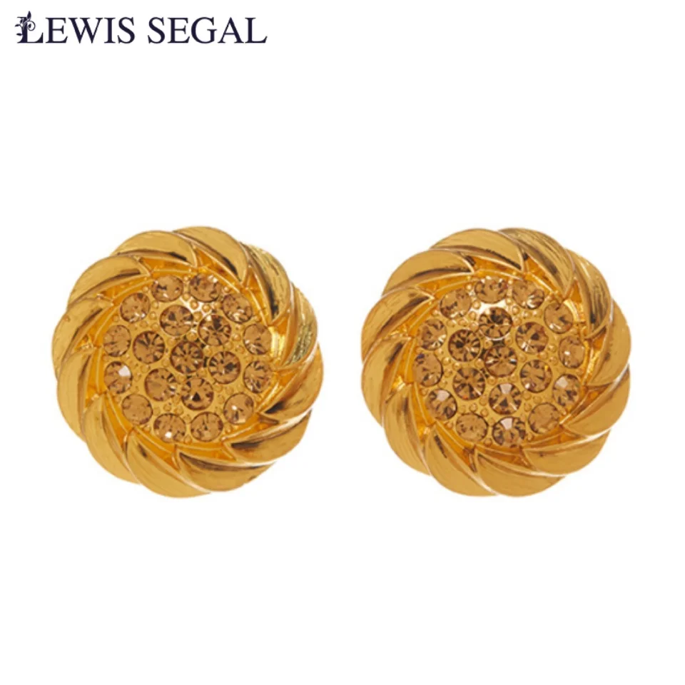 LEWIS SEGAL Medieval Style Stud Earrings for Women Round Rhinestone Embedded 18K Gold Retro Fine Jewelry
LEWIS SEGAL Medieval Style Stud Earrings for Women Round Rhinestone Embedded 18K Gold Retro Fine Jewelry
