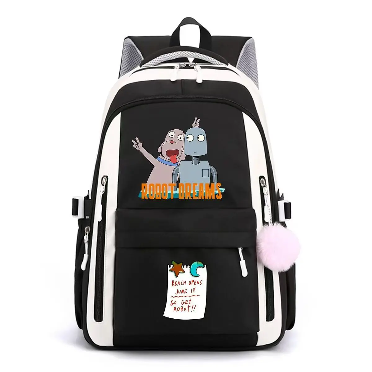 Mon Ami Robot Backpack Cartoon Fashion Robot Dreams Print Student Schoolbag School Bag Durable Large Capacity Travel Backpacks
Mon Ami Robot Backpack Cartoon Fashion Robot Dreams Print Student Schoolbag School Bag Durable Large Capacity Travel Backpacks