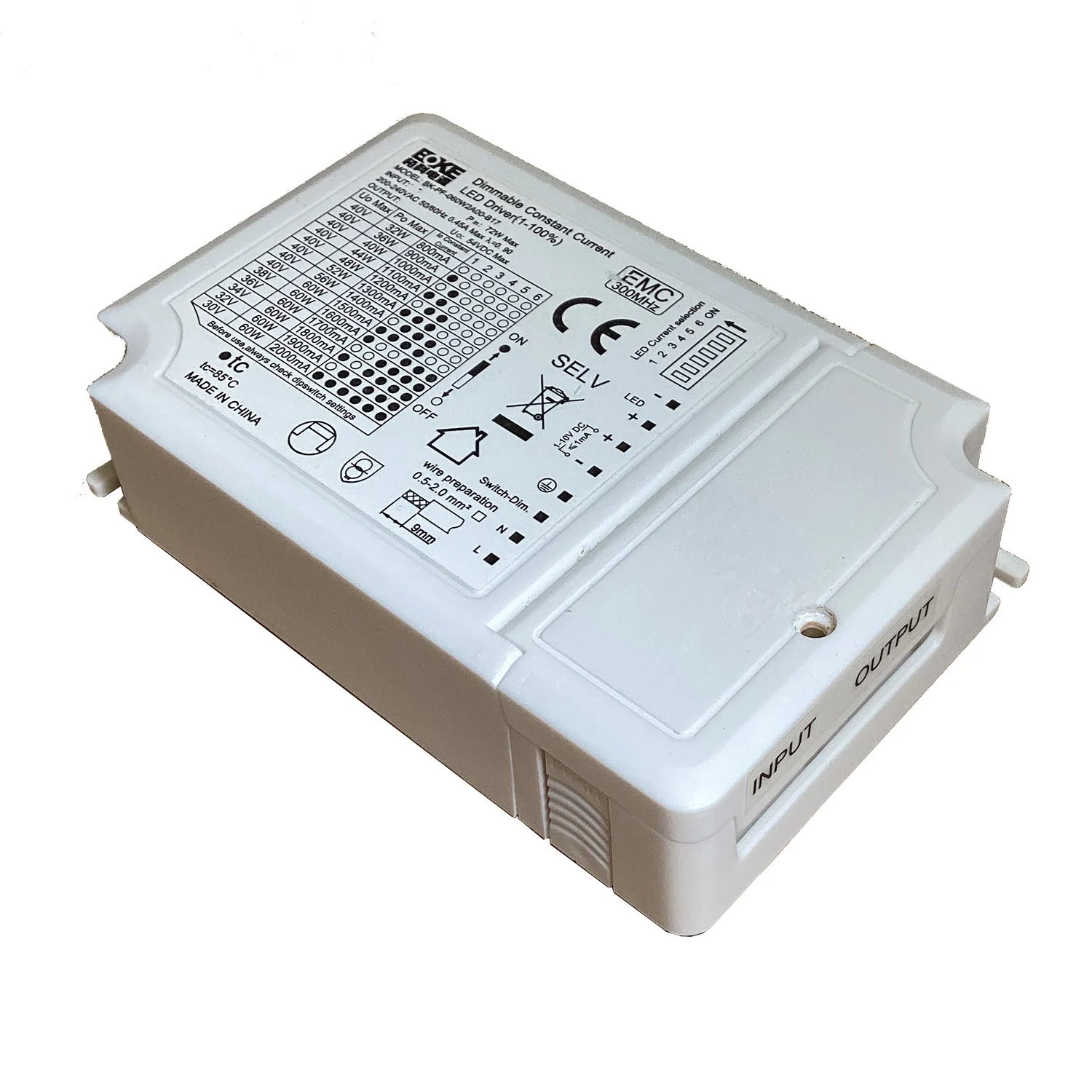 BOKE 1-100% 1-10V Dimmable 60W LED Driver Box Adjustable Power 1100mA 1200mA 1300mA 1400mA 1500mA 1600mA 1700mA 1800mA 2000mA
BOKE 1-100% 1-10V Dimmable 60W LED Driver Box Adjustable Power 1100mA 1200mA 1300mA 1400mA 1500mA 1600mA 1700mA 1800mA 2000mA
