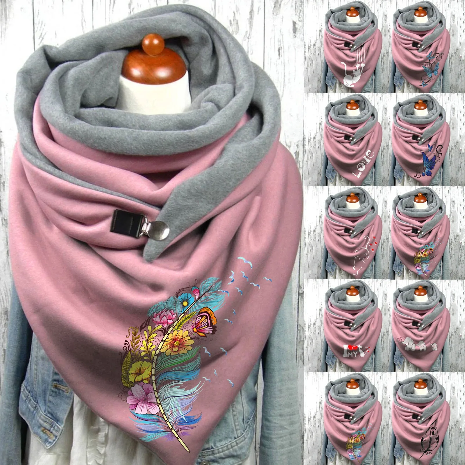 2024 Fashion Winter Scarf For Women Printing Button Soft Neck Wraps Multi-Purpose Shawl Button Scarf Outdoor Foulard Bufanda
2024 Fashion Winter Scarf For Women Printing Button Soft Neck Wraps Multi-Purpose Shawl Button Scarf Outdoor Foulard Bufanda