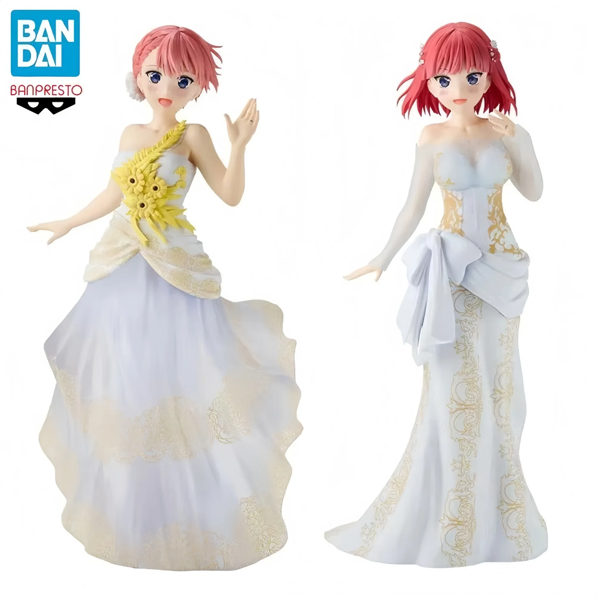 Подлинная Bandai Banpresto The Quintessential Quintuplets Nakano Ichika &nakano Nino, свадебное платье около 23 см, милый стиль, новый подарок
Подлинная Bandai Banpresto The Quintessential Quintuplets Nakano Ichika &nakano Nino, свадебное платье около 23 см, милый стиль, новый подарок