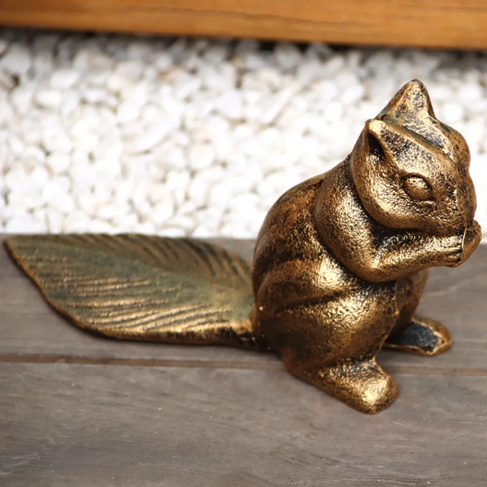 Cast Iron Squirrel Door Stopper Weighted Nail Free Antislip Door Wedge Anti-Collision Home Wall Floor Protector
Cast Iron Squirrel Door Stopper Weighted Nail Free Antislip Door Wedge Anti-Collision Home Wall Floor Protector