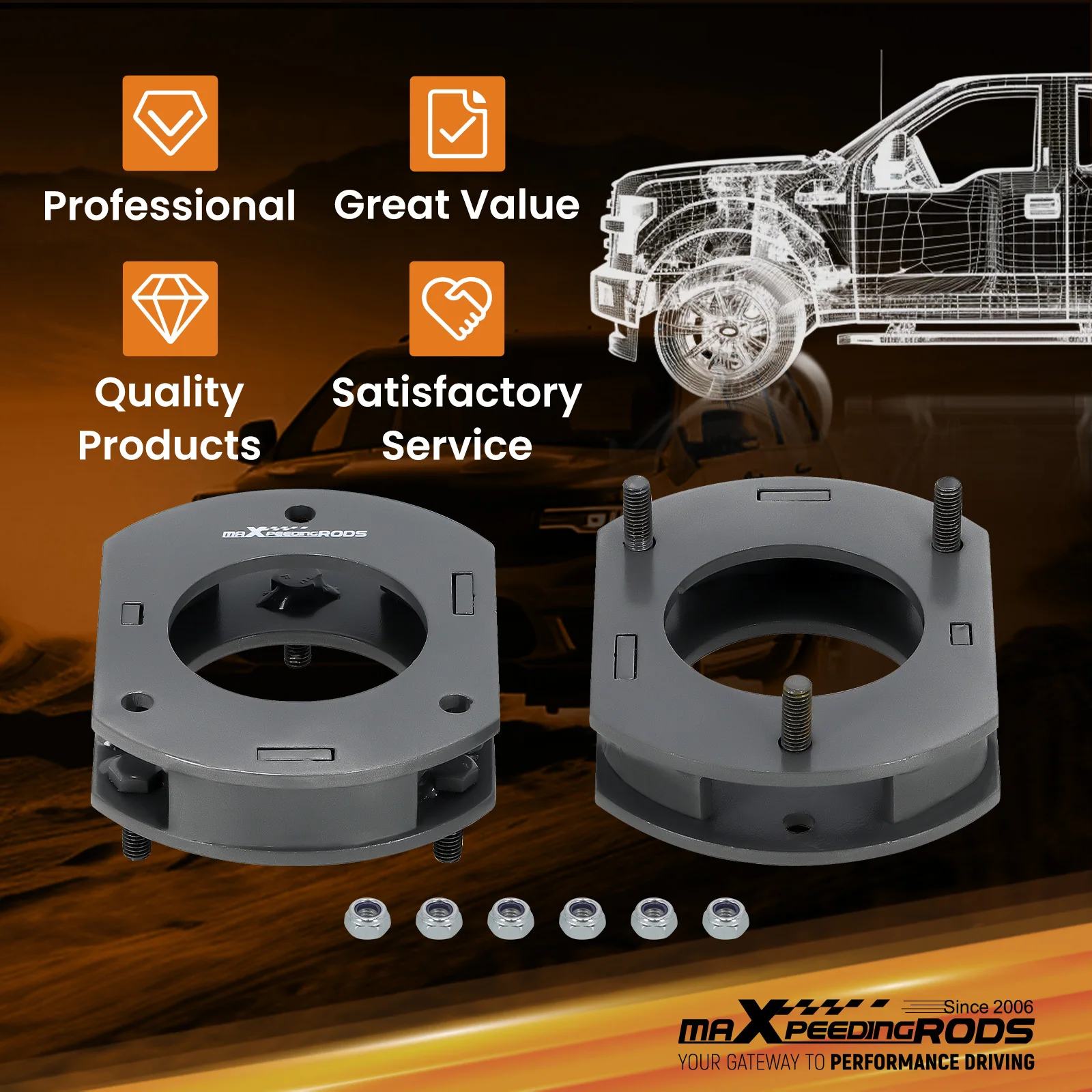 2x Spacers Front Leveling Lift Kit 2inch For Jeep Grand Cherokee WK2 11-22
2x Spacers Front Leveling Lift Kit 2inch For Jeep Grand Cherokee WK2 11-22